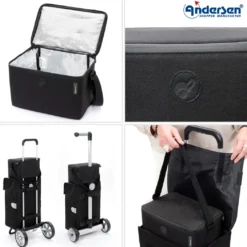 Andersen FreshGo Multi kjølebag til trillebag 12L, svart