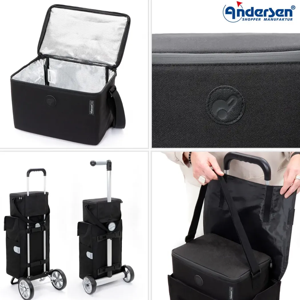 Andersen FreshGo Multi kjølebag til trillebag 12L, svart