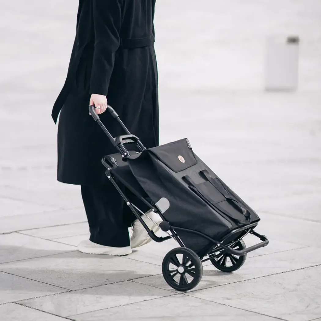 Andersen Komfort shopper trillebag med stol 49L, svart