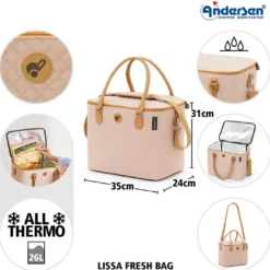 Andersen LISSA Kjølebag 26L, sand