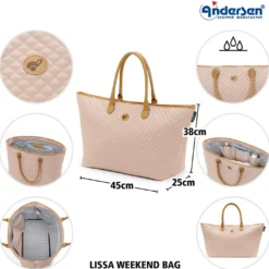 Andersen LISSA Reiseveske 43L, sand