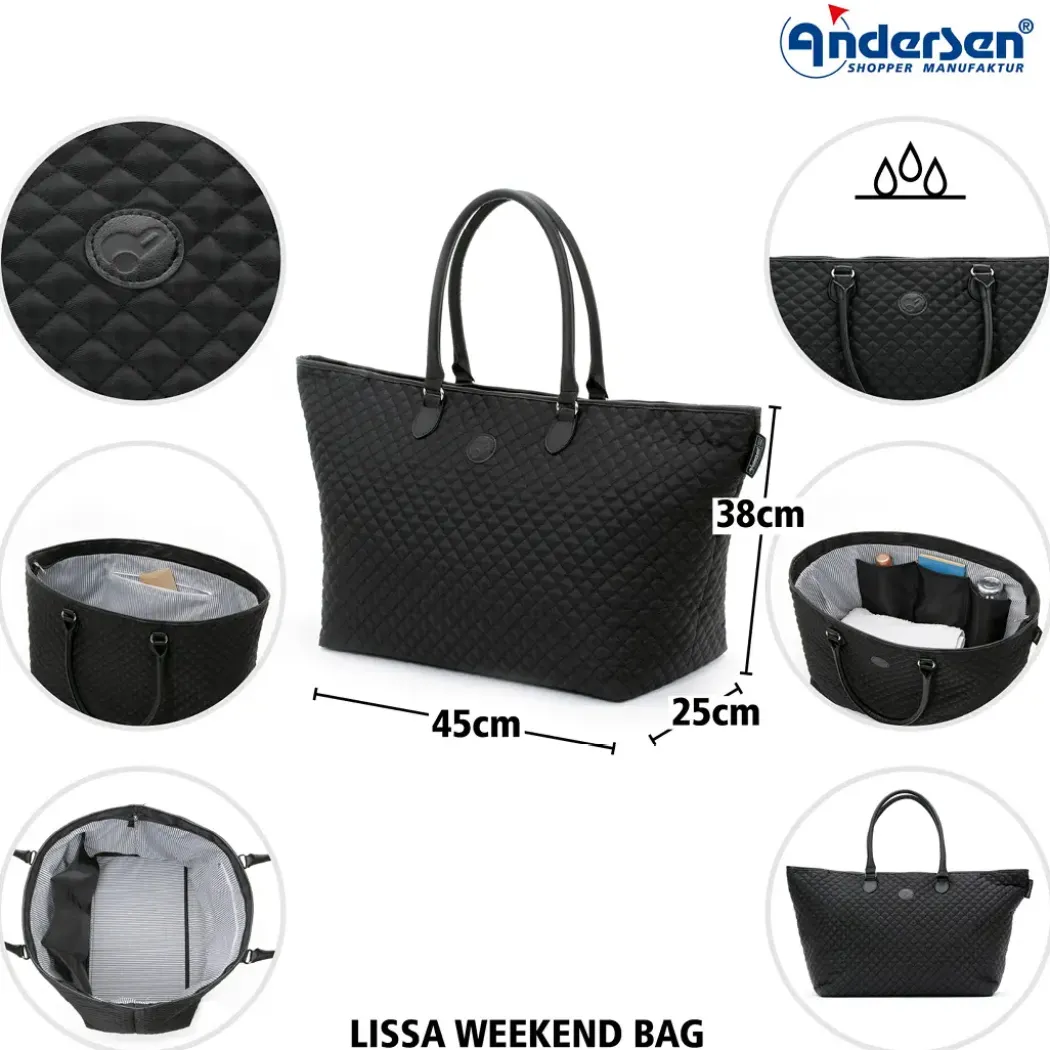 Andersen LISSA Reiseveske 43L, svart