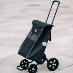 Andersen Quattro shopper trillebag med 4 hjul 49L, svart