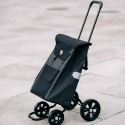 Andersen Quattro shopper trillebag med 4 hjul 49L, svart