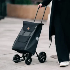 Andersen Quattro shopper trillebag med 4 hjul 49L, svart