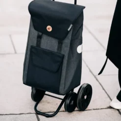 Andersen Quattro shopper trillebag med 4 hjul 49L, svart
