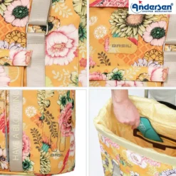 Andersen Royal Shopper Basil Bloom Trillebag, gul