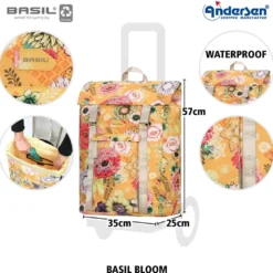 Andersen Royal Shopper Basil Bloom Trillebag, gul