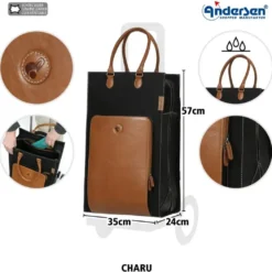 Andersen Royal Shopper Charu Trillebag 49L, brun
