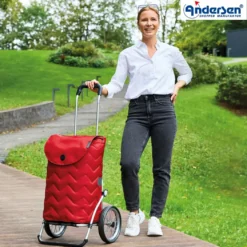 Andersen Royal Shopper Hilma Trillebag 45L, rød