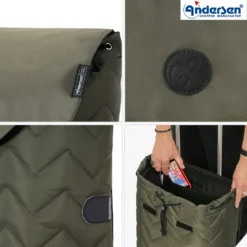 Andersen Royal Shopper Hilma Trillebag 45L, olivengrønn