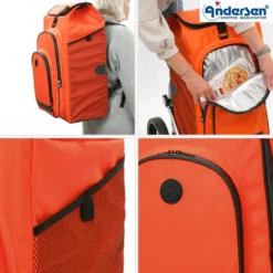 Andersen Royal Shopper Hydro 3.0 Trillebag 62L, oransje