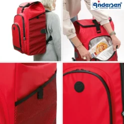 Andersen Royal Shopper Hydro 3.0 Trillebag 62L, rød
