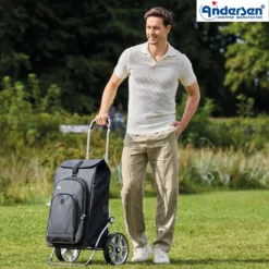 Andersen Royal Shopper Hydro 3.0 Trillebag 62L, svart