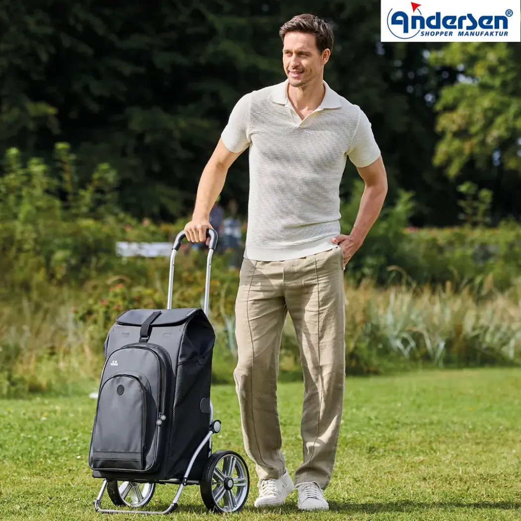 Andersen Royal Shopper Hydro 3.0 Trillebag 62L, svart
