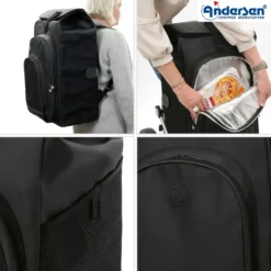 Andersen Royal Shopper Hydro 3.0 Trillebag 62L, svart