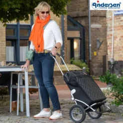 Andersen Royal Shopper Inra Trillebag 44L, svart