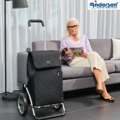 Andersen Royal Shopper LISSA Trillebag 43L, svart