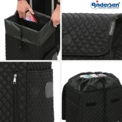 Andersen Royal Shopper LISSA Trillebag 43L, svart