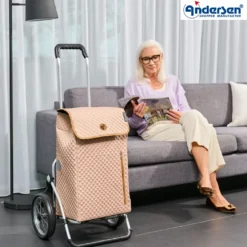 Andersen Royal Shopper LISSA Trillebag 43L, sand
