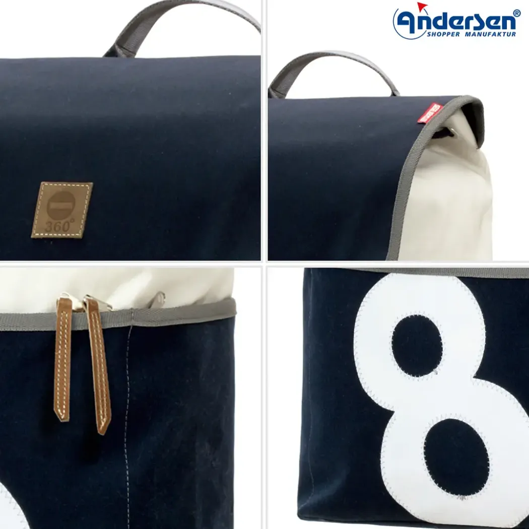 Andersen Royal Shopper 360° Mole Trillebag 41L, blå