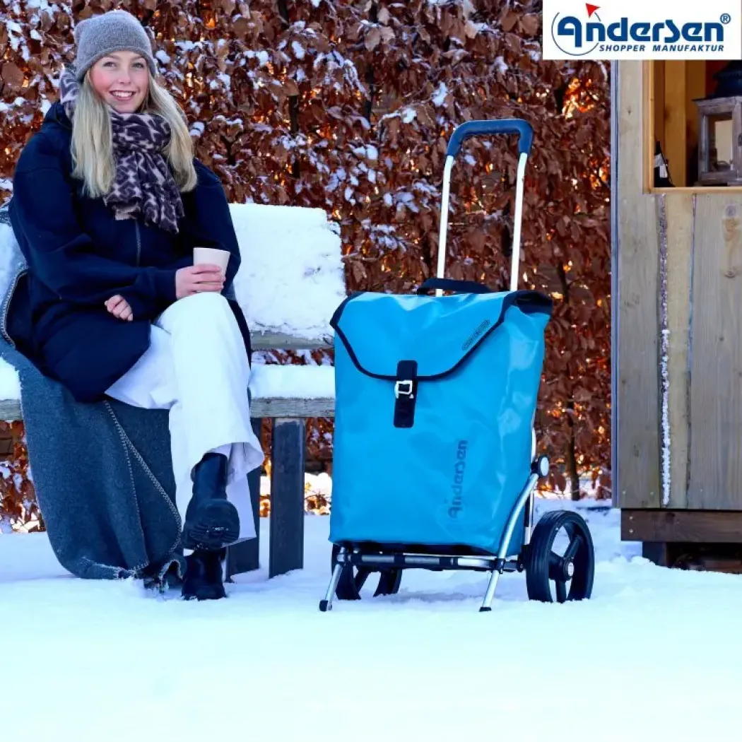 Andersen Royal Shopper Ortlieb Trillebag 49L, petrol