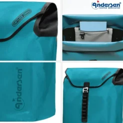 Andersen Royal Shopper Ortlieb Trillebag 49L, petrol