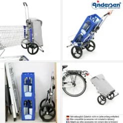 Andersen Royal Shopper Ortlieb Trillebag 49L, petrol