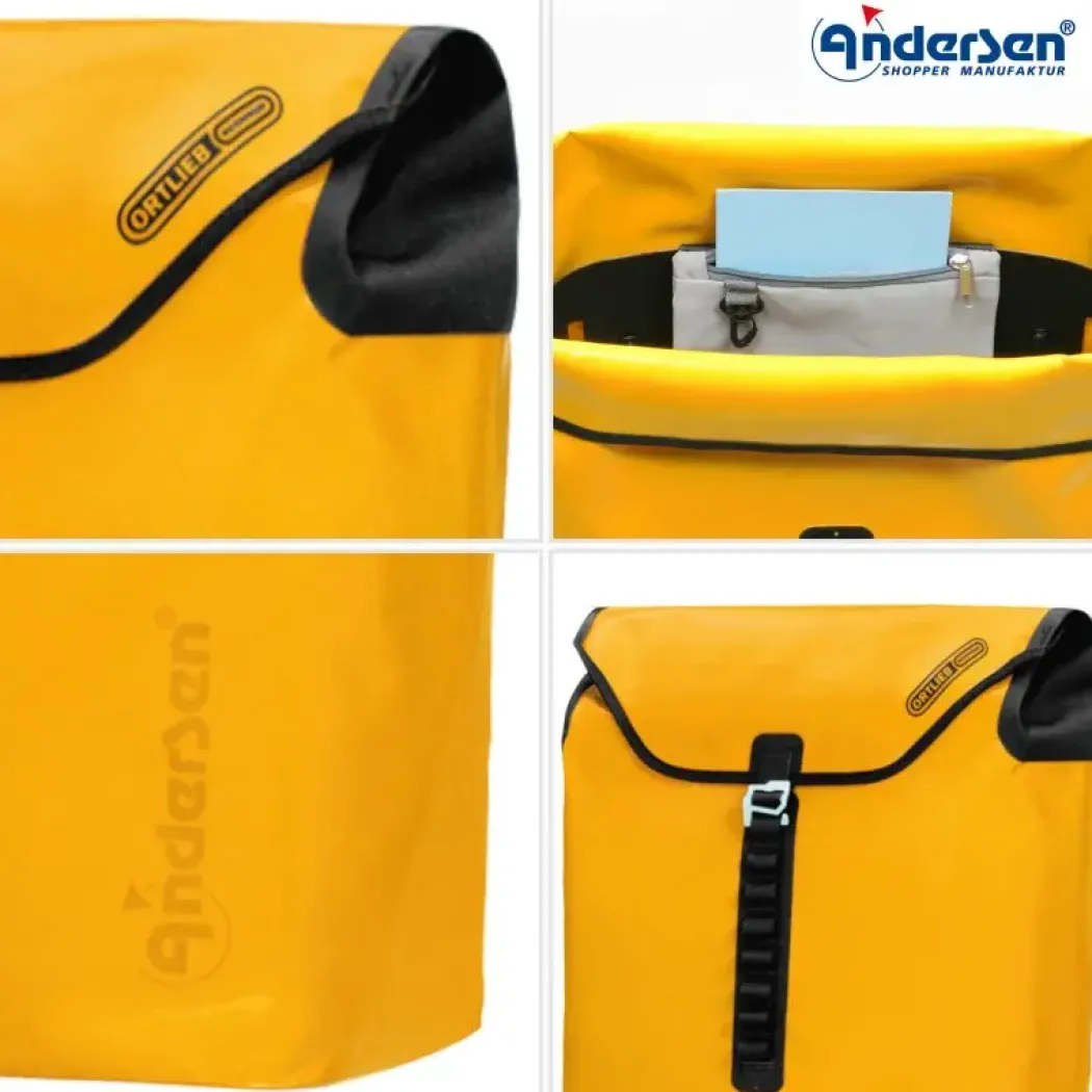 Andersen Royal Shopper Ortlieb Trillebag 49L, gul