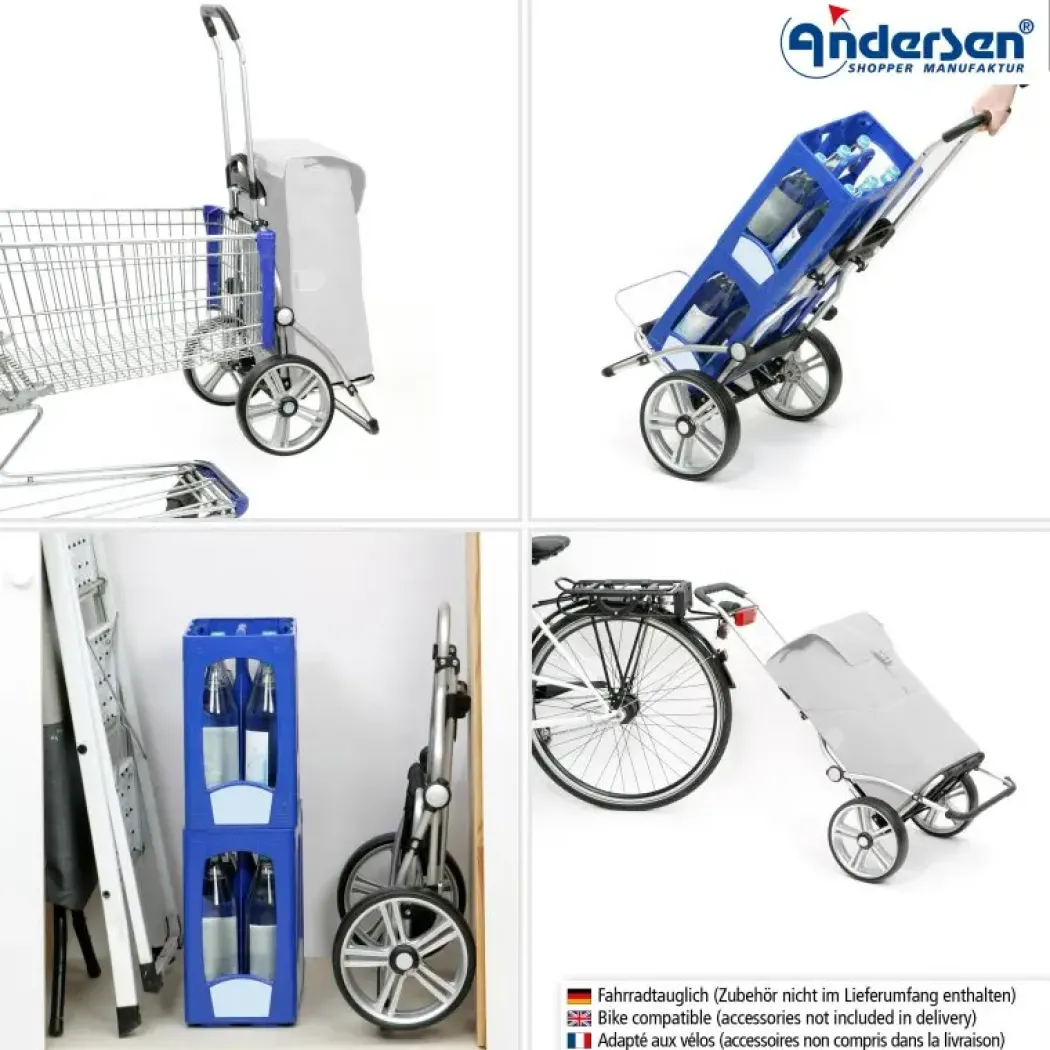 Andersen Royal Shopper Ortlieb Trillebag 49L, gul