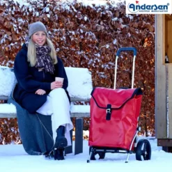 Andersen Royal Shopper Ortlieb Trillebag 49L, rød