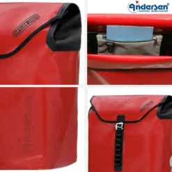 Andersen Royal Shopper Ortlieb Trillebag 49L, rød