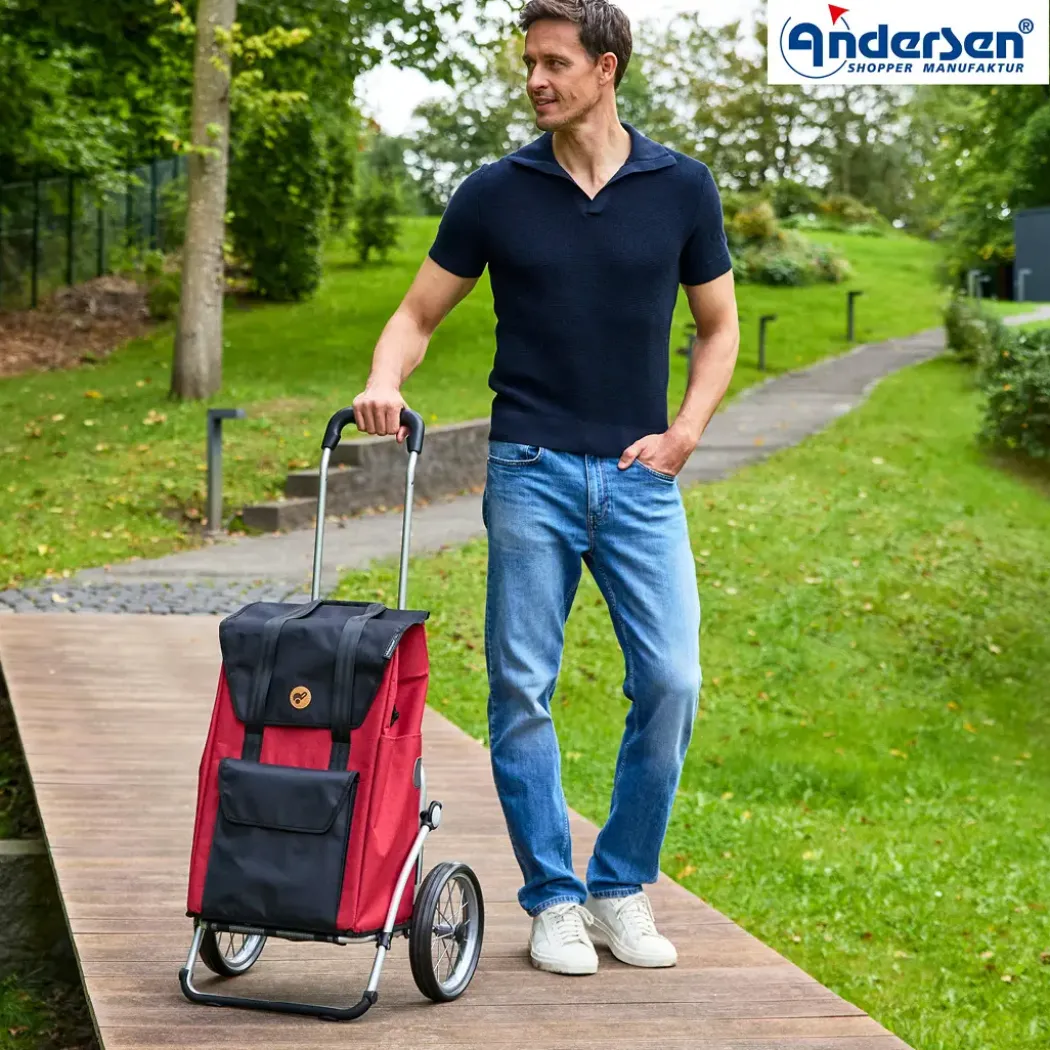 Andersen Royal Shopper Senta 2.0 Trillebag 49L, rød