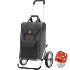 Andersen Royal Shopper Senta 2.0 Trillebag m/ store hjul 49L, svart
