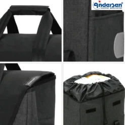 Andersen Royal Shopper Senta 2.0 ekstra bag 49L, svart
