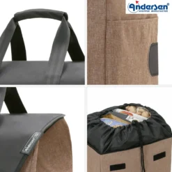 Andersen Royal Shopper Senta 2.0 Trillebag 49L, sand
