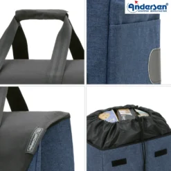 Andersen Royal Shopper Senta 2.0 Trillebag 49L, blå