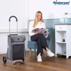 Andersen Scala Shopper Elik Trillebag 38L, grå
