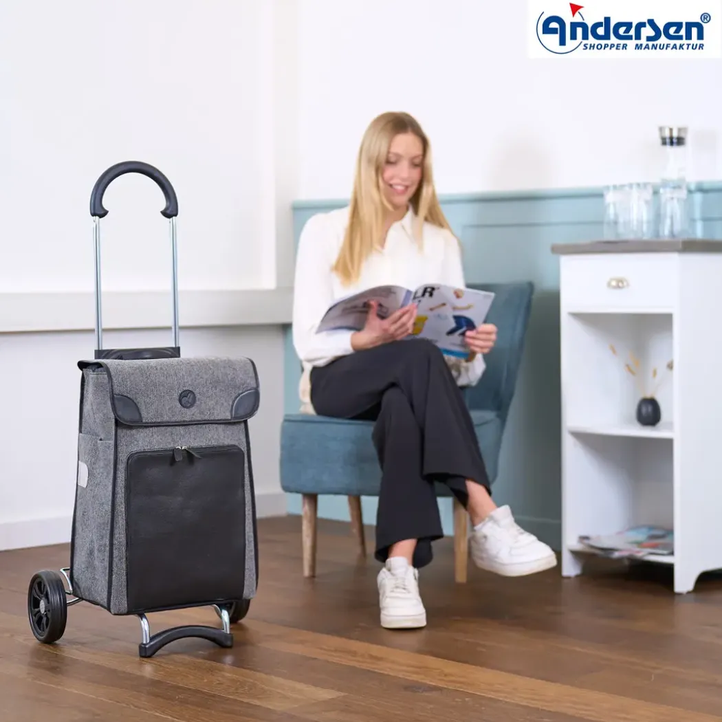 Andersen Scala Shopper Elik Trillebag 38L, grå