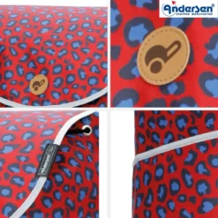 Andersen Scala Shopper MIX A25 Trillebag 46L, rød med leopardmønster – limited edition
