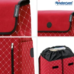 Andersen Scala Shopper Sofia Trillebag 43L, rød