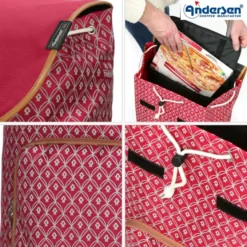 Andersen Unus Shopper Famke Trillebag 47L, rød