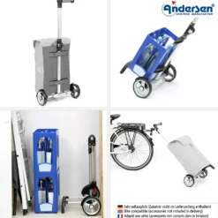 Andersen Unus Shopper Fun Bahne Trillebag 39L, grå