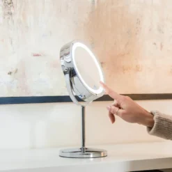 Beurer BS 55 trådløst bordspeil med LED-lys, 13 cm