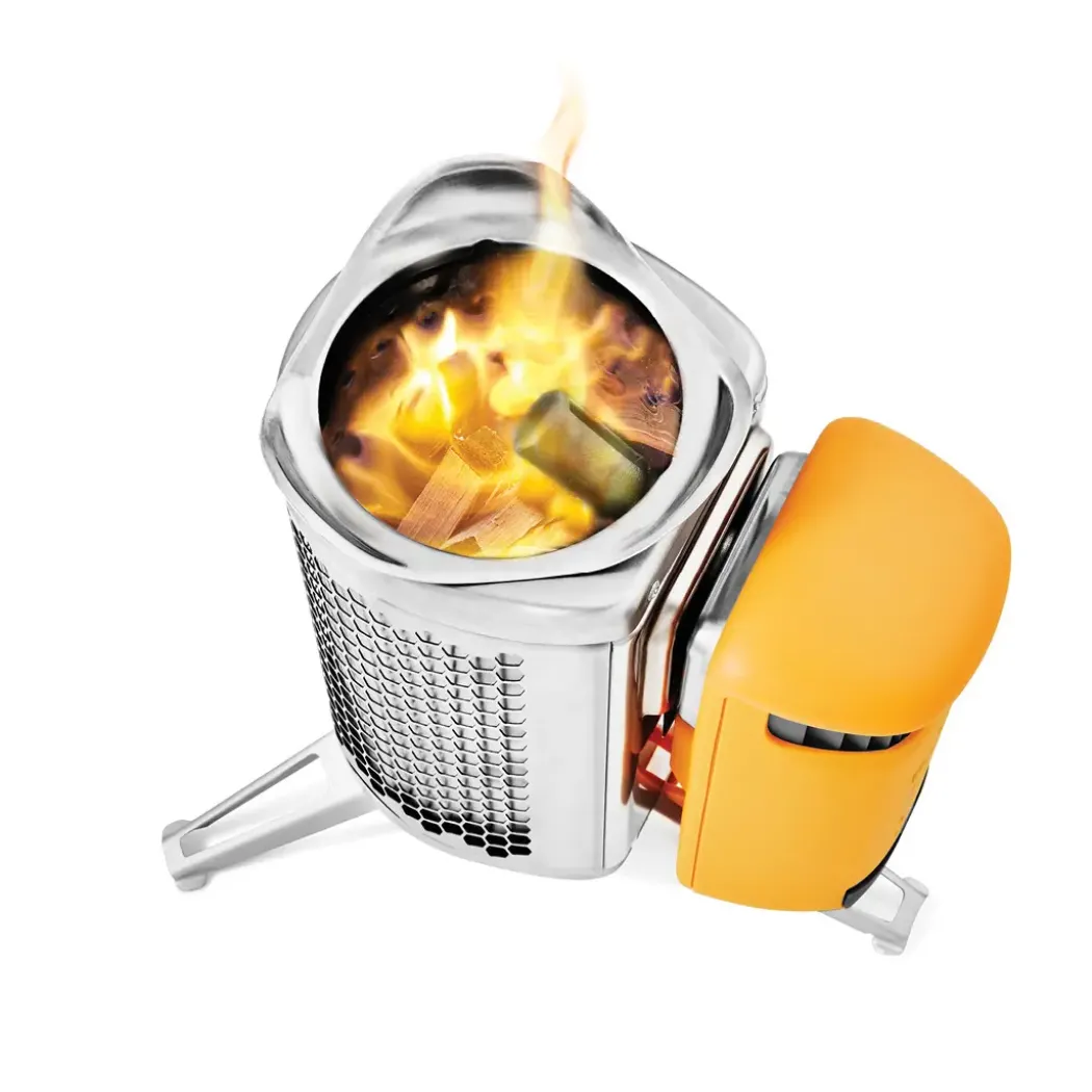 BioLite CampStove 2+ stormkjøkken, vedfyrt med USB-lading