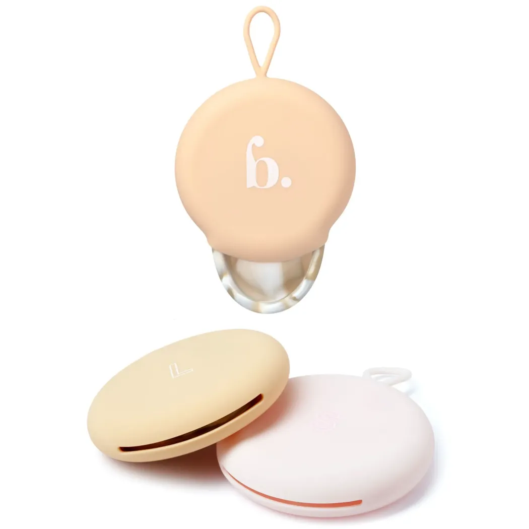 Bodyotics ComfyDisc mensdisk med uttrekksring, beige og rosa