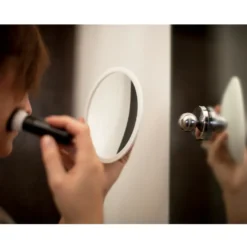 Bosign AirMirror Plus, avtakbart forstørrelsesspeil X10 med sugekopp, hvit