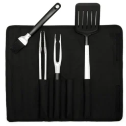 COBB grillbestikk-sett, 4 deler med veske