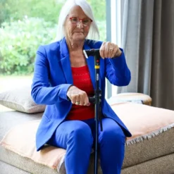DR-HO’s Get Up & Go sammenleggbar stokk med lys og alarm