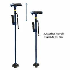 DR-HO’s Get Up & Go sammenleggbar stokk med lys og alarm